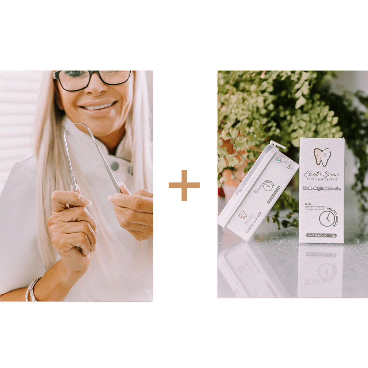 Pro Bundle 7: Brighten Powder + Premium Tongue Scraper