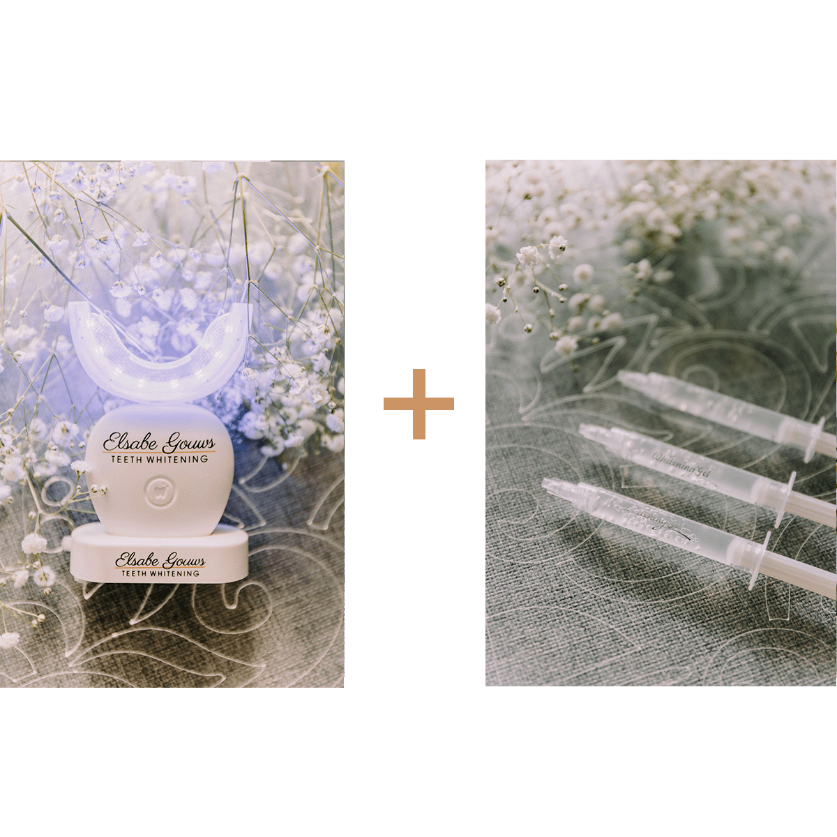 Pro Bundle 8: Teeth Whitening Gel Syringes + LED Wireless Whitening Light